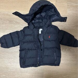 Infant Ralph Lauren Navy Puffer Jacket